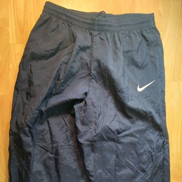 Vintage 90s Nike Small Swoosh Wind Pants Joggers Trainers Track - Picture 2 of 9